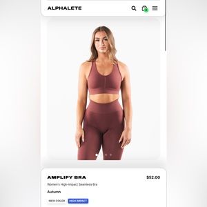 Alphalete Amplify bra Autumn
